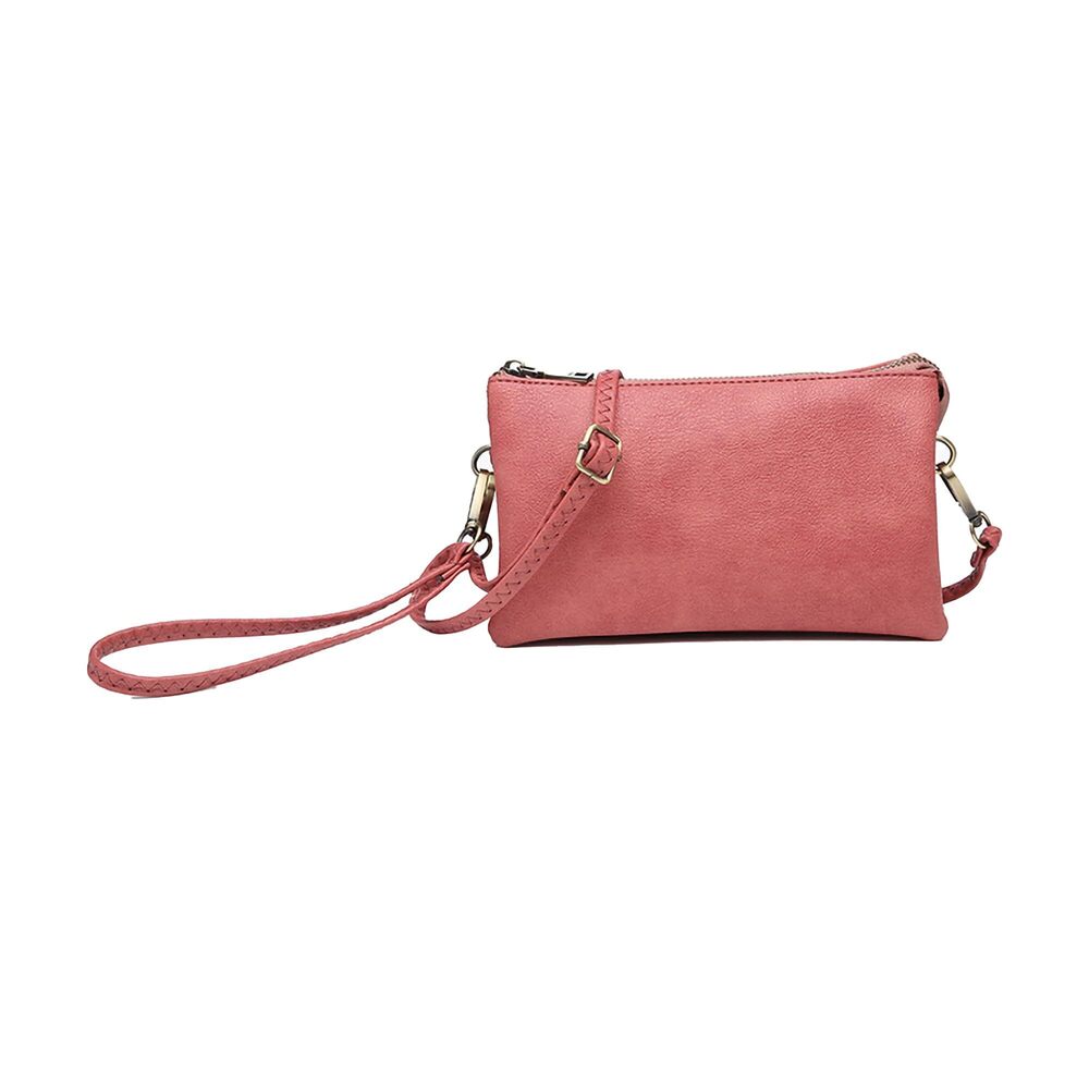 6346 Riley Vegan Leather Wristlet, , Small Clutch, Adjustable, Detachable